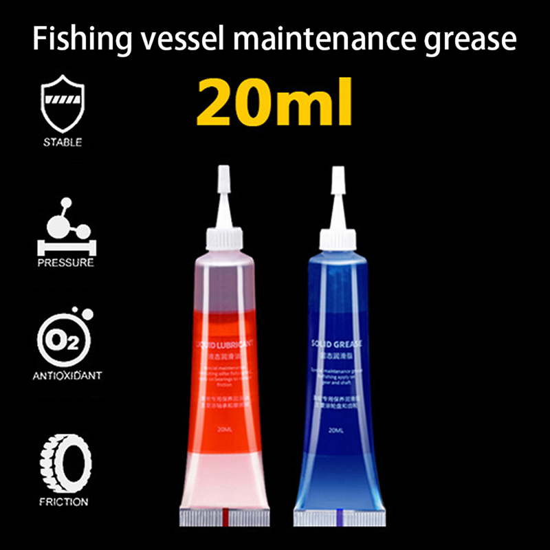  2pcs Waterproof Lubricant Grease Fishing Reel Oil