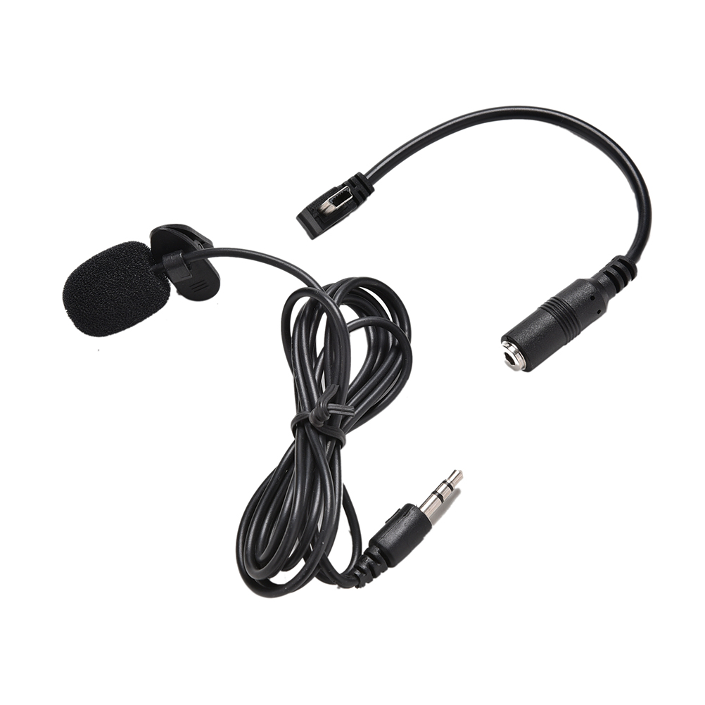 External Microphone Clip On Mic + Adapter Cable for Gopro Hero4 Session 3/3+ 4 S. 