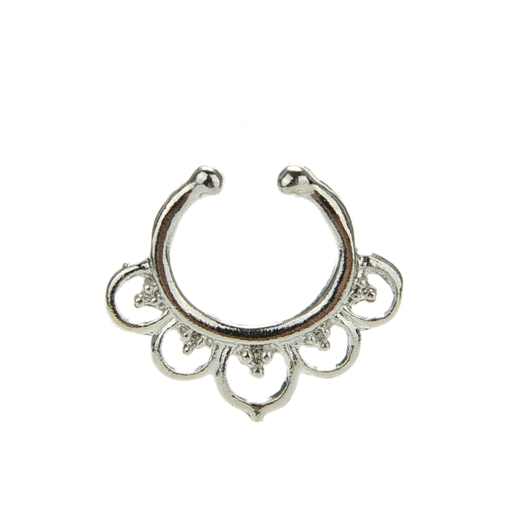 Fashion Fake Septum Nose Rings Faux Piercing Nose Hoop Nose Studs