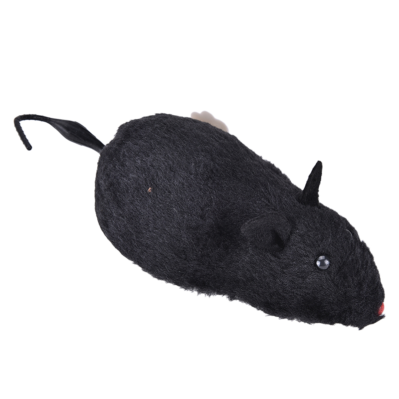 Wind Up Funny Running Mouse Rat Move Tail Cat Kitten Prank Toy Joking Gag Gift. 