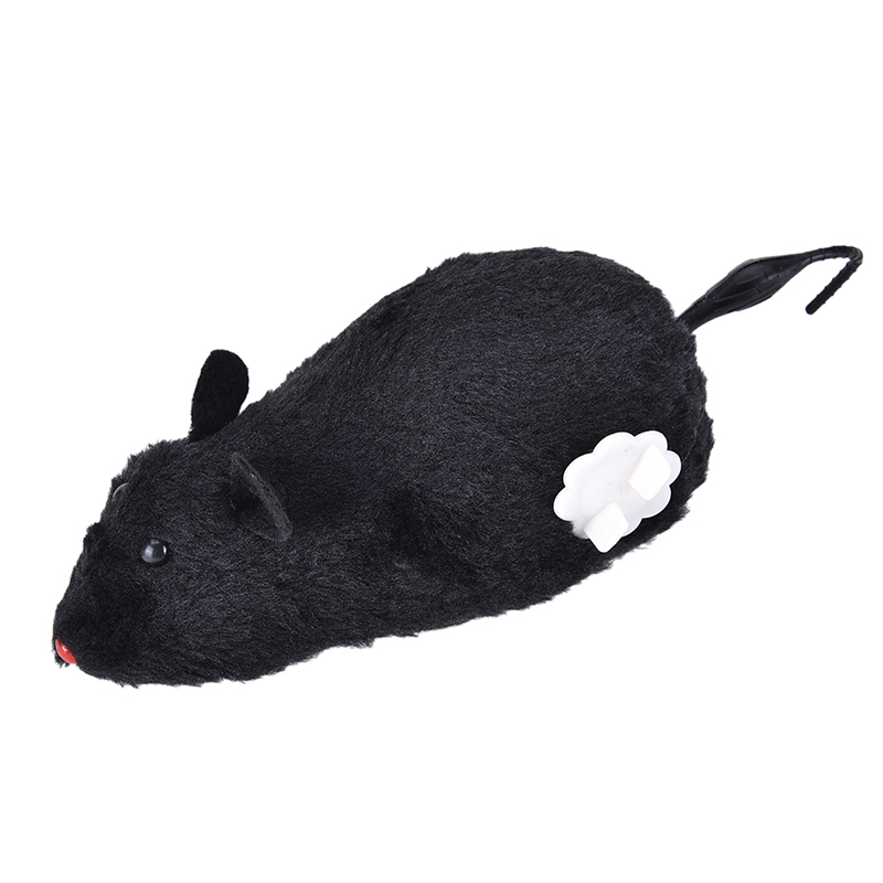 Wind Up Funny Running Mouse Rat Move Tail Cat Kitten Prank Toy Joking Gag Gift. 