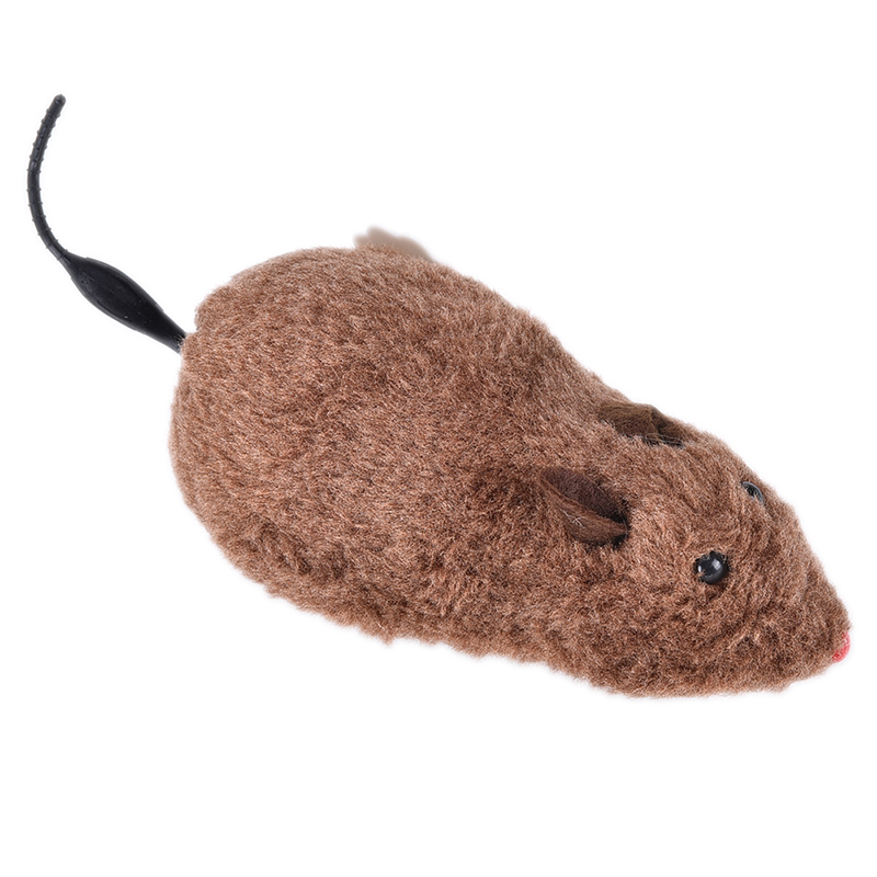 Wind Up Funny Running Mouse Rat Move Tail Cat Kitten Prank Toy Joking Gag Gift. 