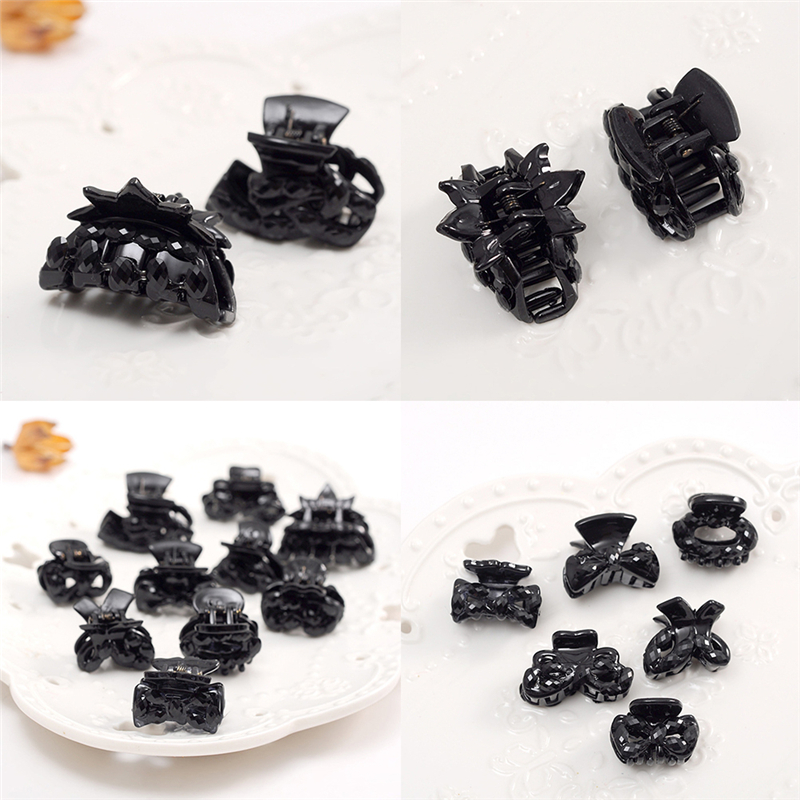 10pcs Popular Mixed Small Plastic Black Hair Clips Hairpin Claws Clamps Fashi Ql Ebay