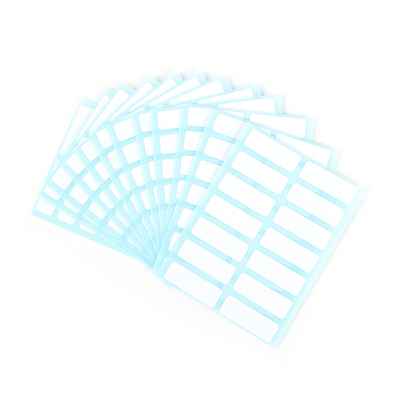 12sheet self adhesive sticky white label writable name stickers Blank note label Creek. 
