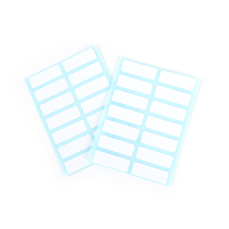 12sheet self adhesive sticky white label writable name stickers Blank note label Creek. 