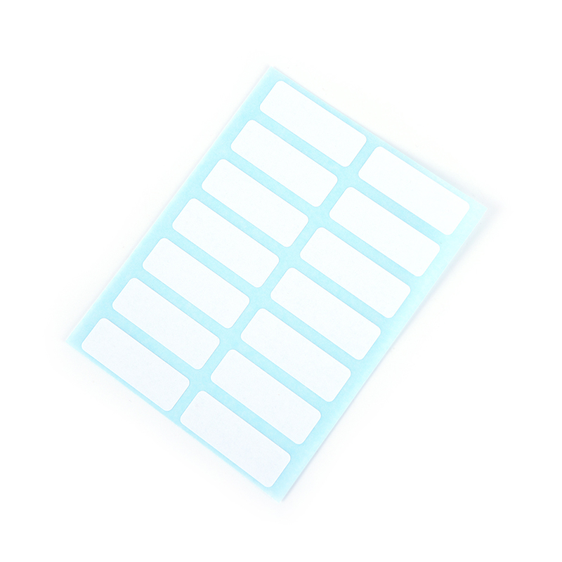 12sheet self adhesive sticky white label writable name stickers Blank note label Creek. 