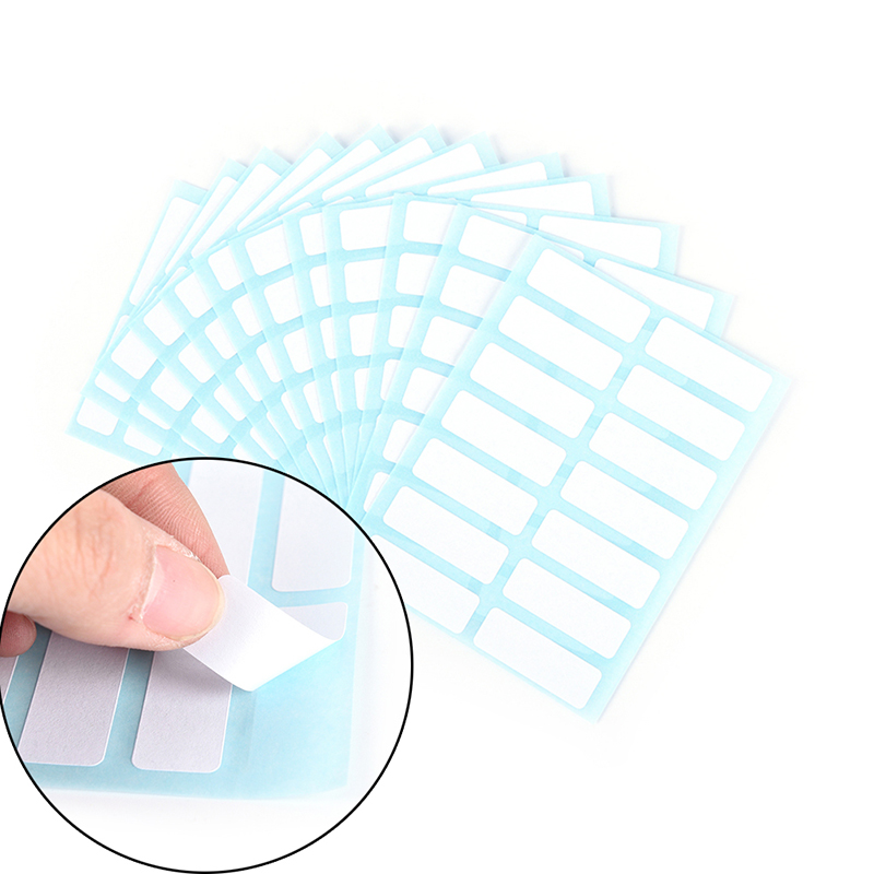 12sheet self adhesive sticky white label writable name stickers Blank note label Creek