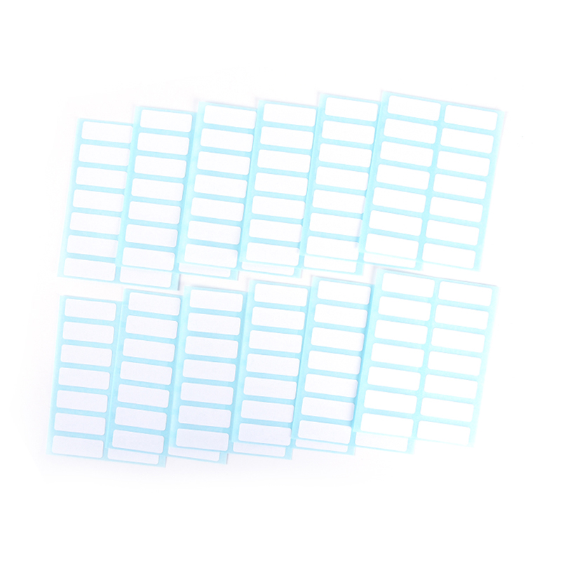 12sheet self adhesive sticky white label writable name stickers Blank note label Creek. 